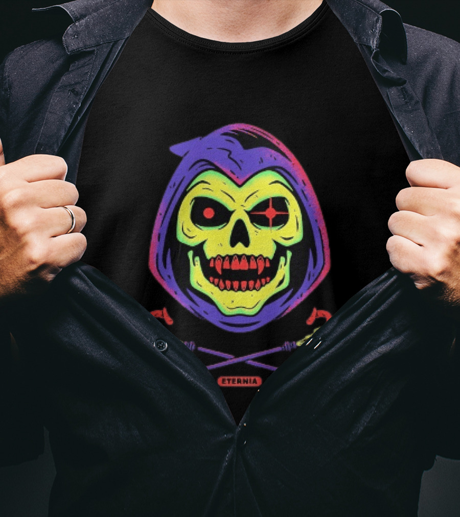 Skeletor Eternia Skull Crossbones Masters Of The Universe T-Shirt