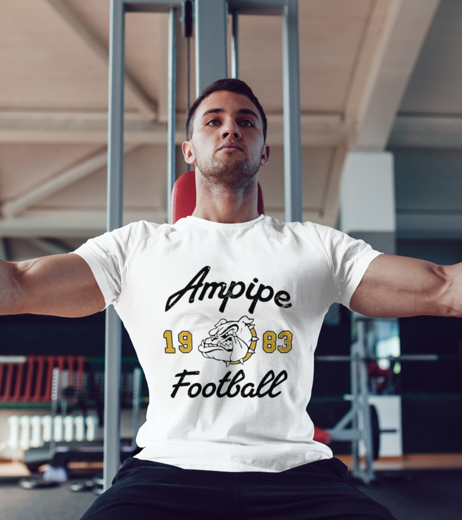 Ampipe 1983 Football Bulldog Athletic Men’s T-Shirt