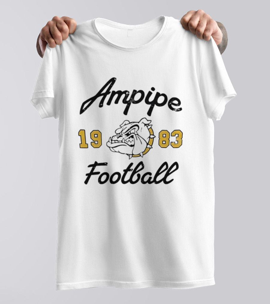 Ampipe 1983 Football Bulldog Athletic Men’s T-Shirt