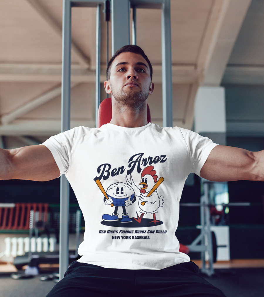 Ben Arroz Ben Rice's Famous Arroz Con Pollo New York Baseball T-Shirt