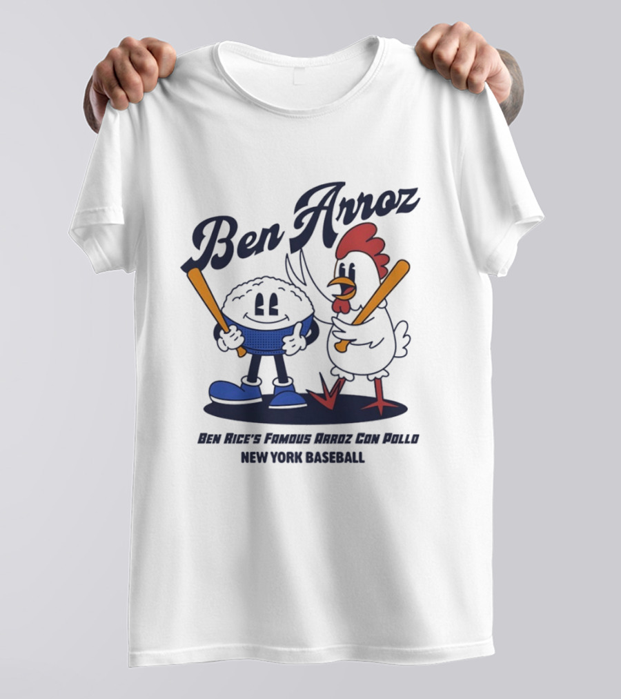 Ben Arroz Ben Rice's Famous Arroz Con Pollo New York Baseball T-Shirt