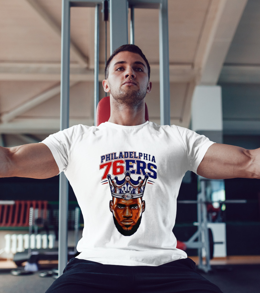 Philadelphia 76ers King Lebron 76 Crown T-Shirt