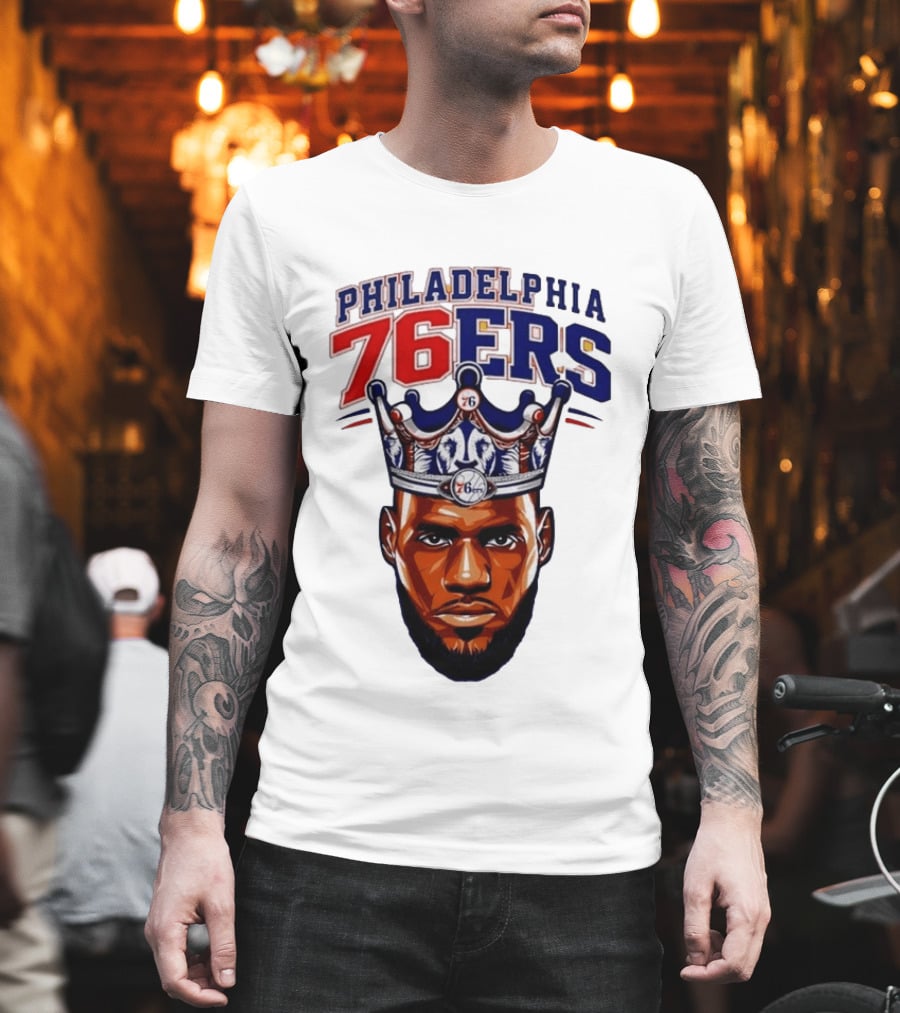 Philadelphia 76ers King Lebron 76 Crown T-Shirt