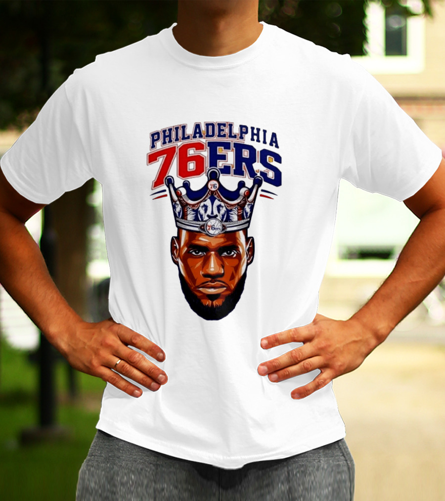 Philadelphia 76ers King Lebron 76 Crown T-Shirt