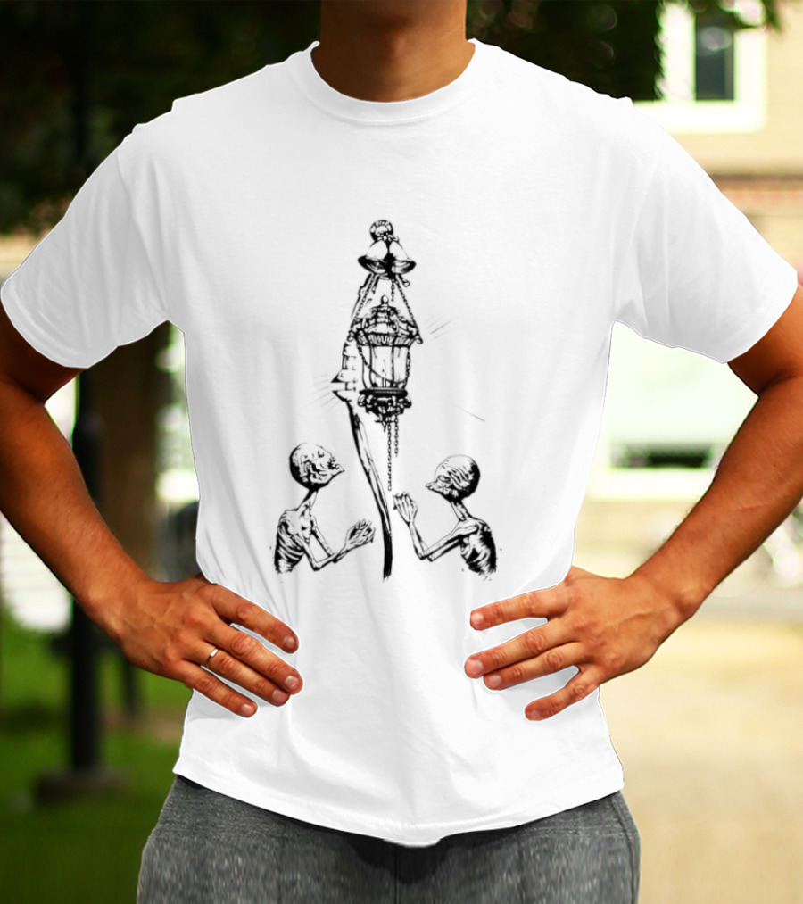 Elden Ring Lanternbearer Prisoner Soul Shrine Dark Fantasy Nightmarish Scene T-Shirt