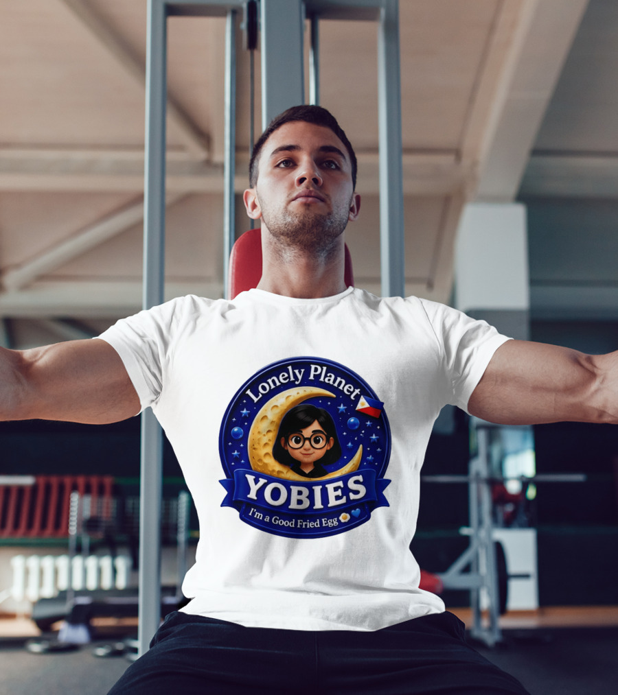 Lonely Planet Yobies I'm A Good Fried Egg Moon And Stars T-Shirt