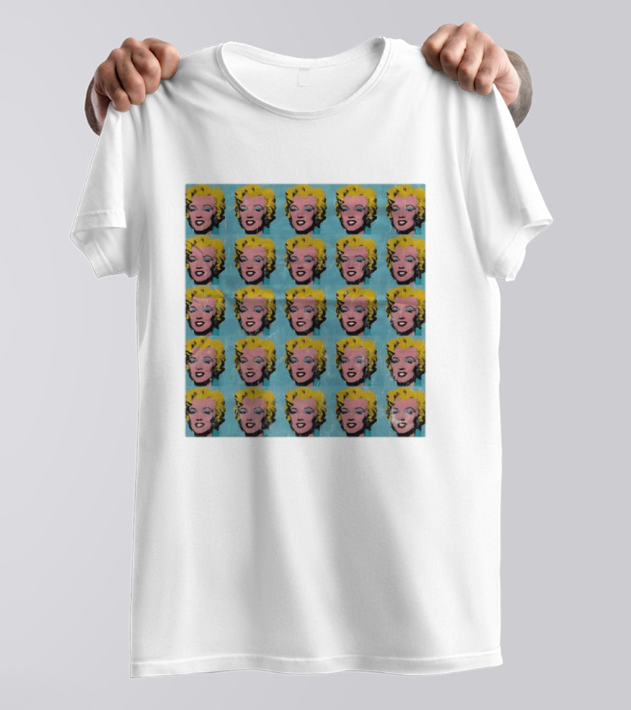 Marilyn Monroe Andy Warhol Pop Art Iconic Repeated T-Shirt