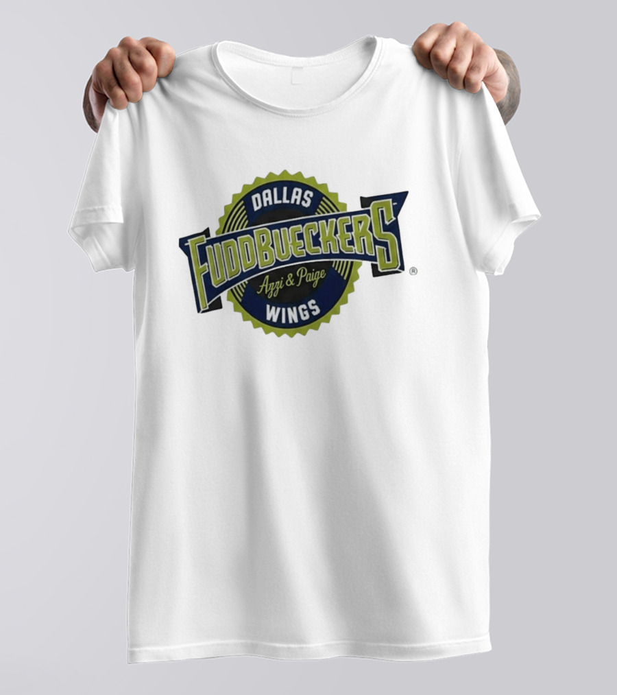 Fuddruckers Dallas Wings Azzi & Paige WNBA Basketball T-Shirt