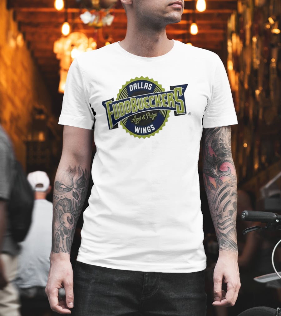 Fuddruckers Dallas Wings Azzi & Paige WNBA Basketball T-Shirt
