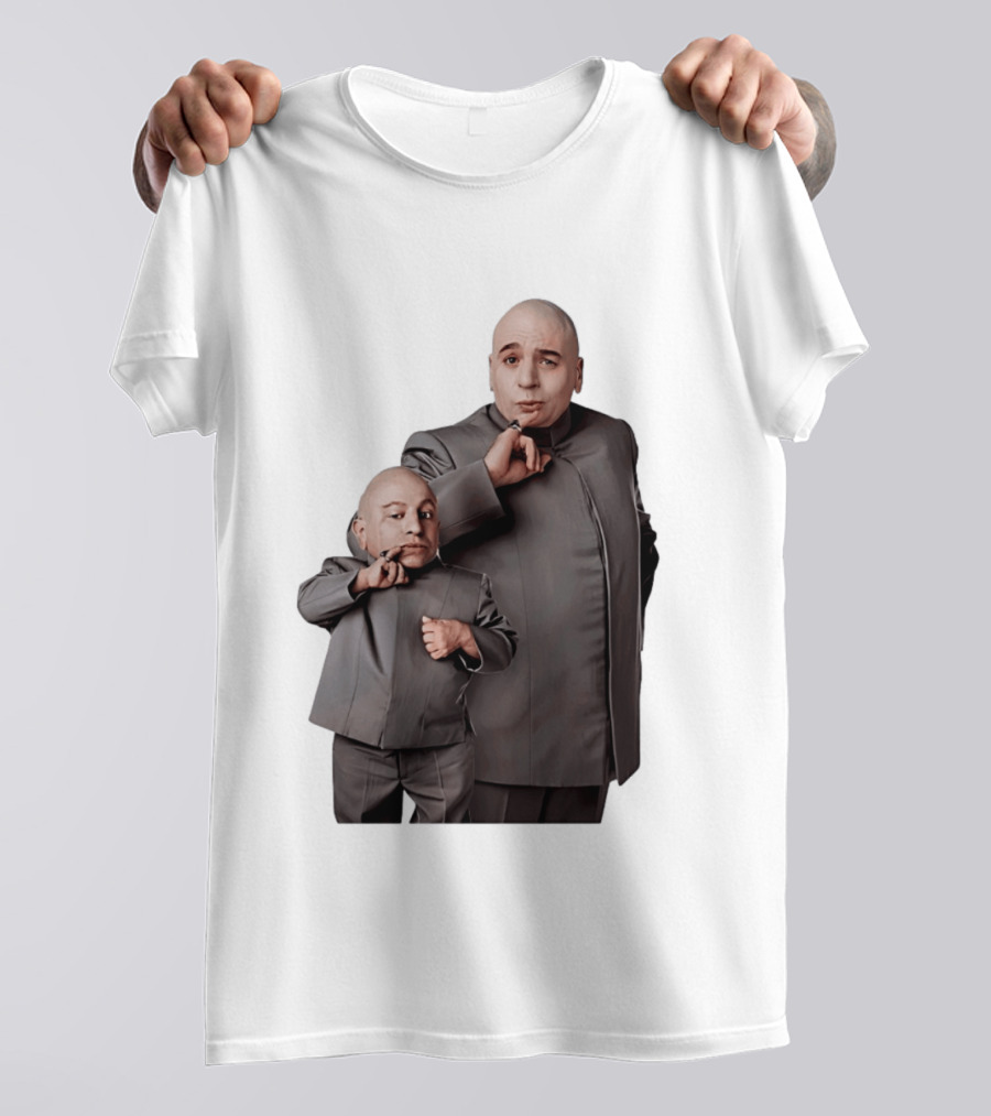 Dr Evil And Mini Me Iconic Duo Mike Myers Verne Troyer T-Shirt