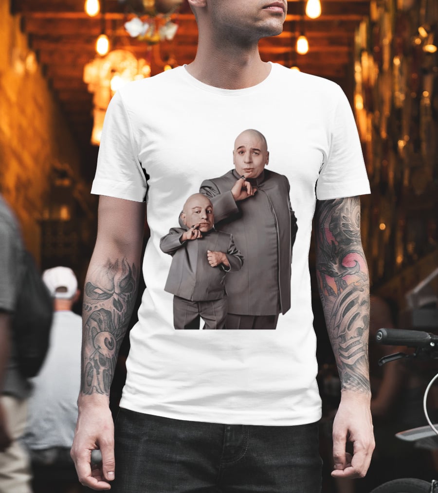 Dr Evil And Mini Me Iconic Duo Mike Myers Verne Troyer T-Shirt