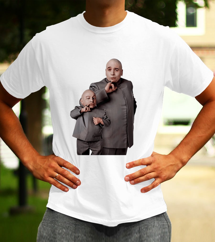Dr Evil And Mini Me Iconic Duo Mike Myers Verne Troyer T-Shirt