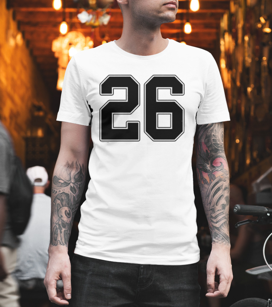 Minnesota Vikings Salute To Service 26 Name And Number T-Shirt