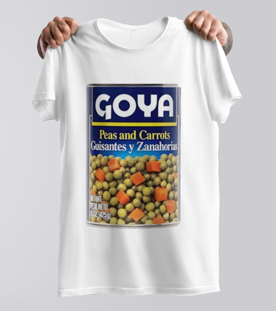Goya Peas And Carrots Guisantes Y Zanahorias 15 Oz 425 G Canned Vegetable Mix T-Shirt