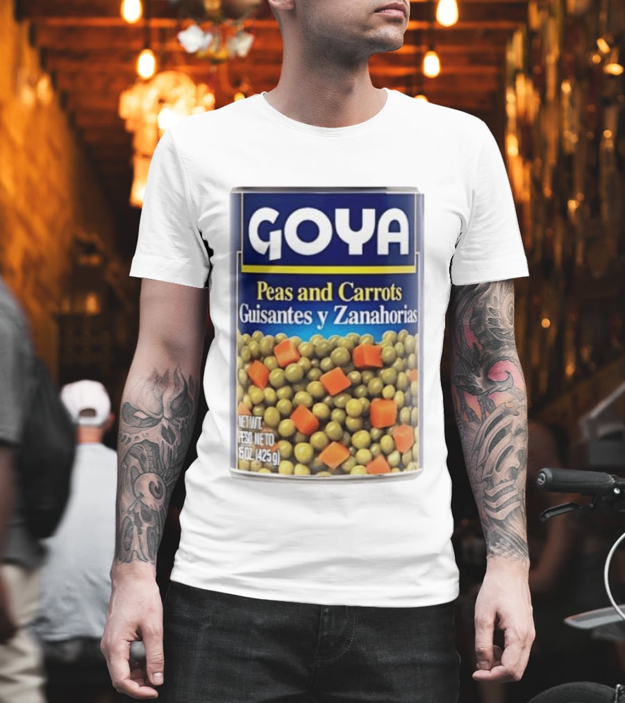 Goya Peas And Carrots Guisantes Y Zanahorias 15 Oz 425 G Canned Vegetable Mix T-Shirt