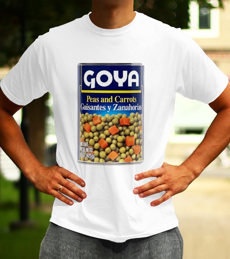 Goya Peas And Carrots Guisantes Y Zanahorias 15 Oz 425 G Canned Vegetable Mix T-Shirt