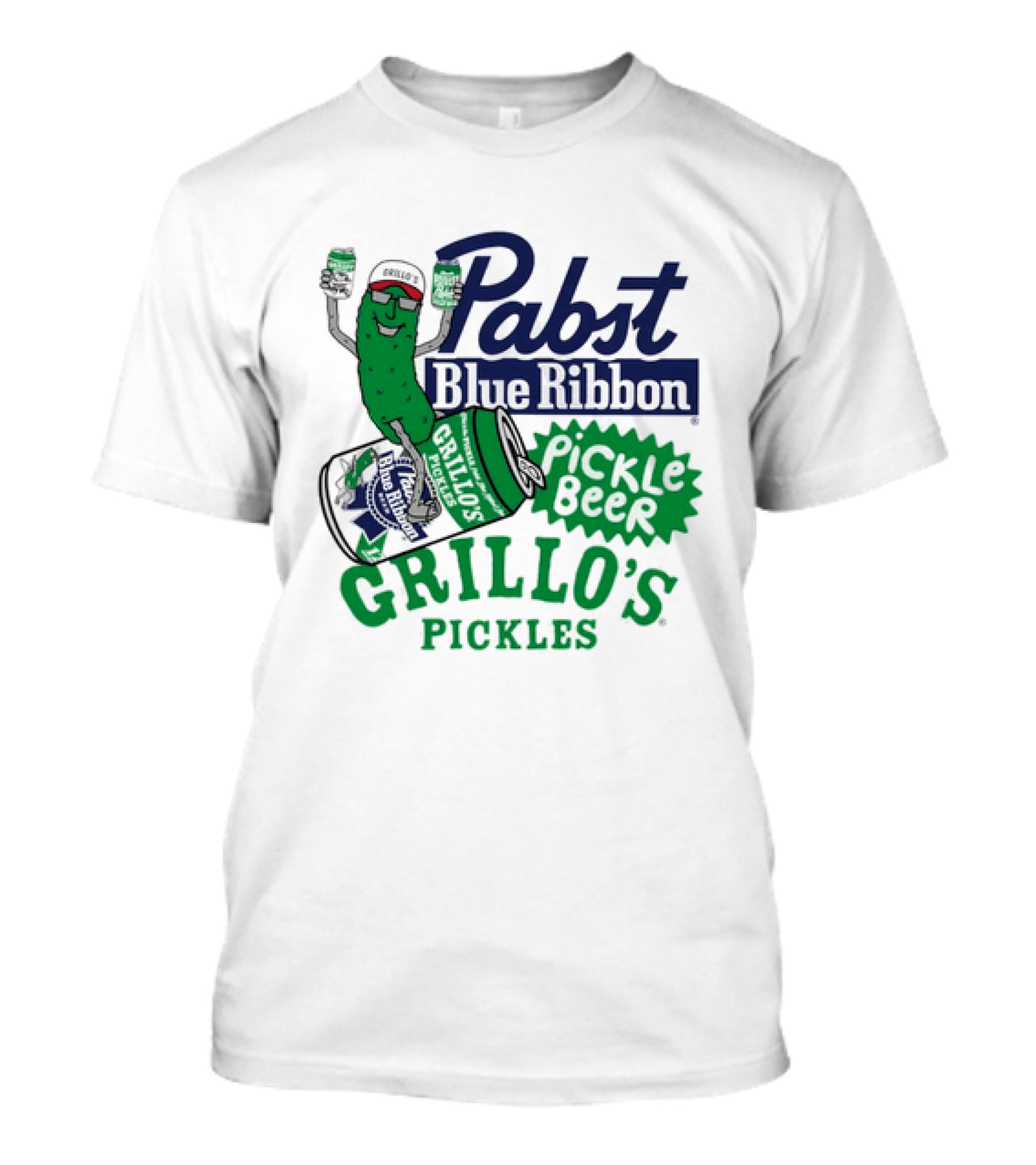 Pabst Blue Ribbon Grillo's Pickles Pickle Beer Festival 2023 T-Shirt
