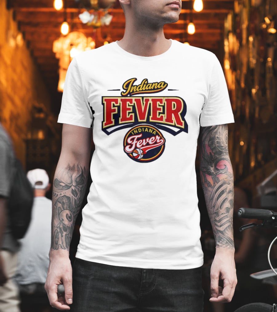Indiana Fever WNBA Basketball Team Logo Historic T-Shirt