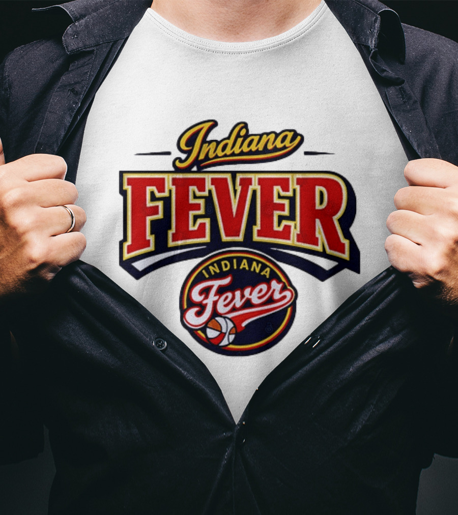 Indiana Fever WNBA Basketball Team Logo Historic T-Shirt