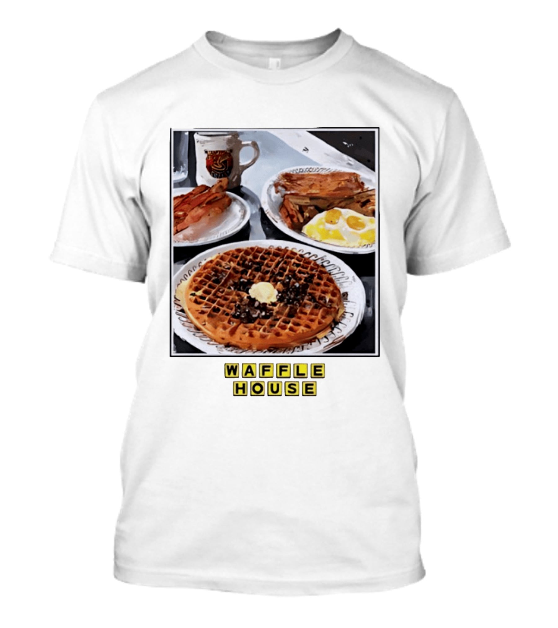Onward Reserve Waffle House Breakfast Waffle Eggs Bacon T-Shirt