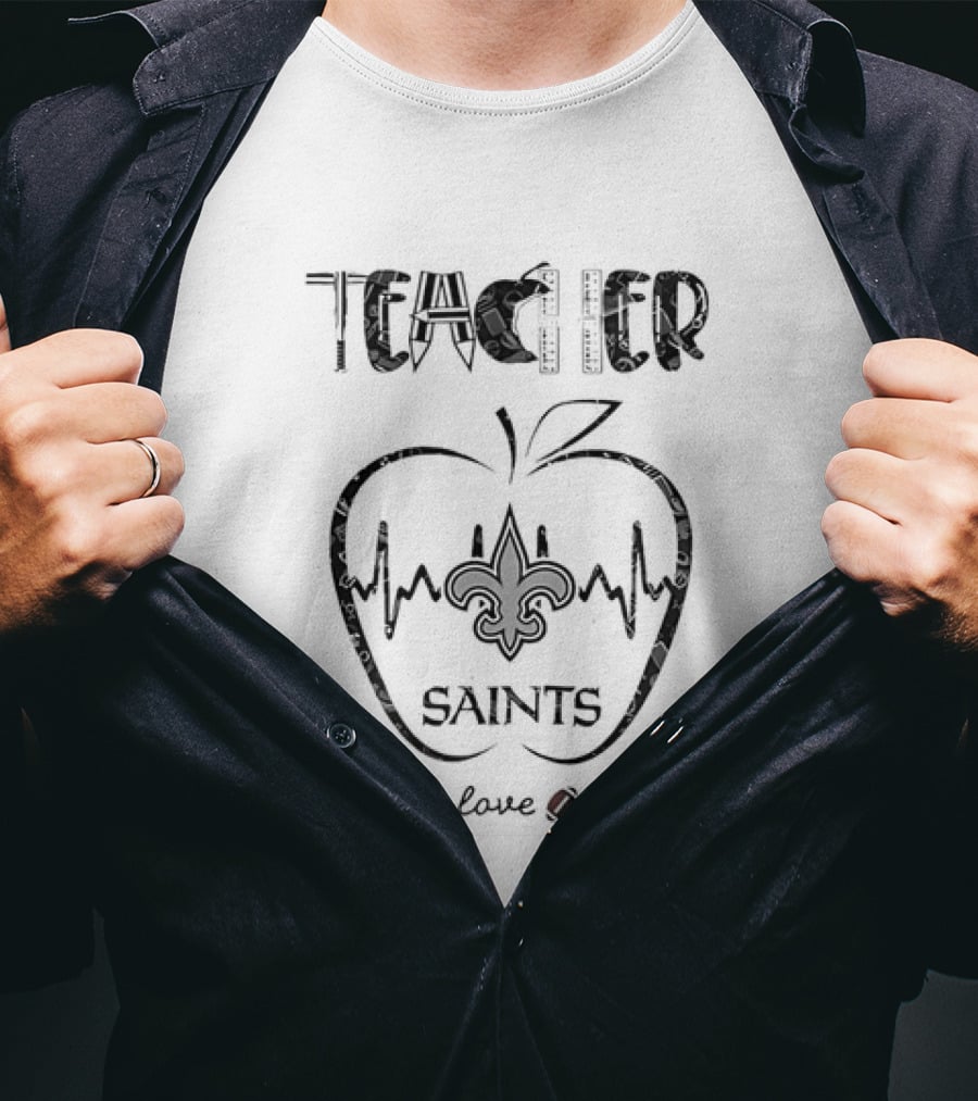 Teacher Saints Teach Love Inspire Apple T-Shirt