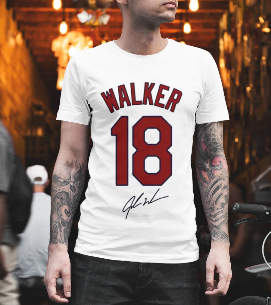 Walker 18 St Louis Cardinals Signature T-Shirt