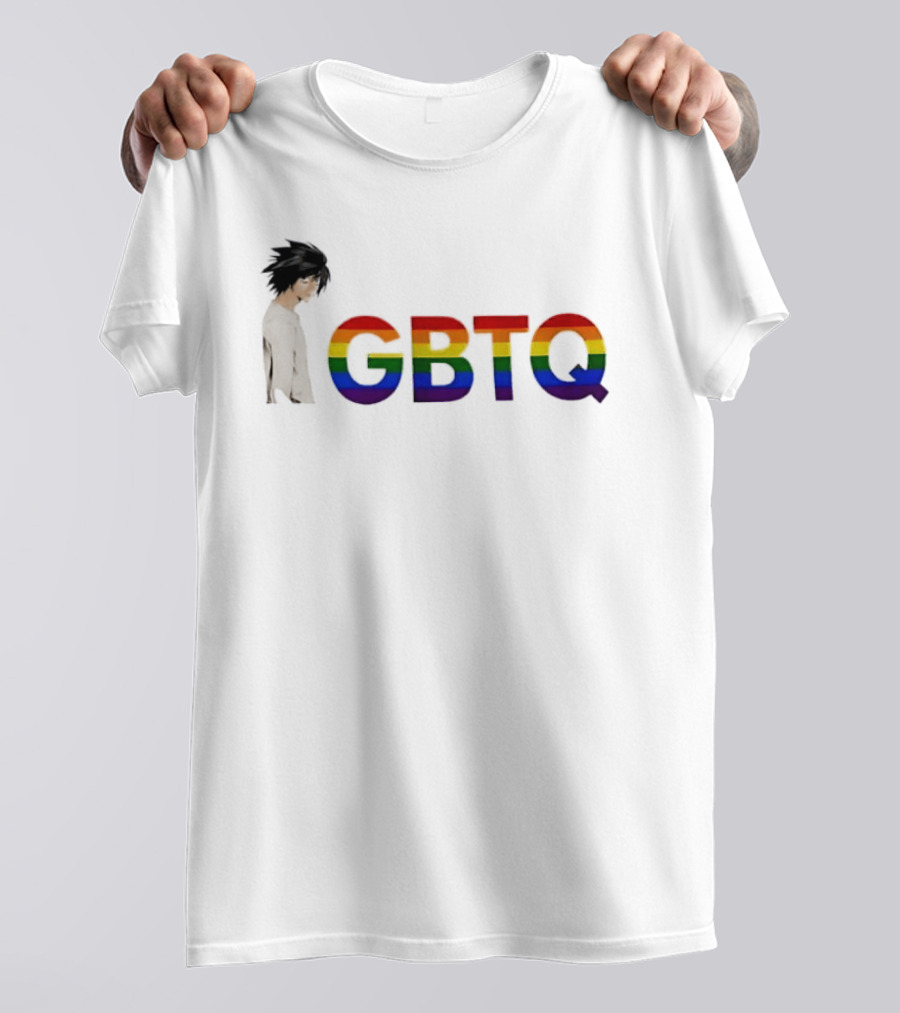 L Lawliet Death Note LGBTQ Rainbow Pride Month T-Shirt