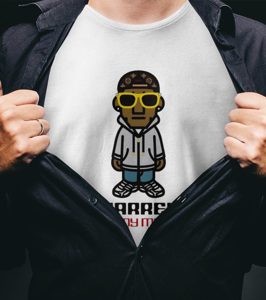 Pharrell In My Mind Cartoon Style Yellow Glasses T-Shirt