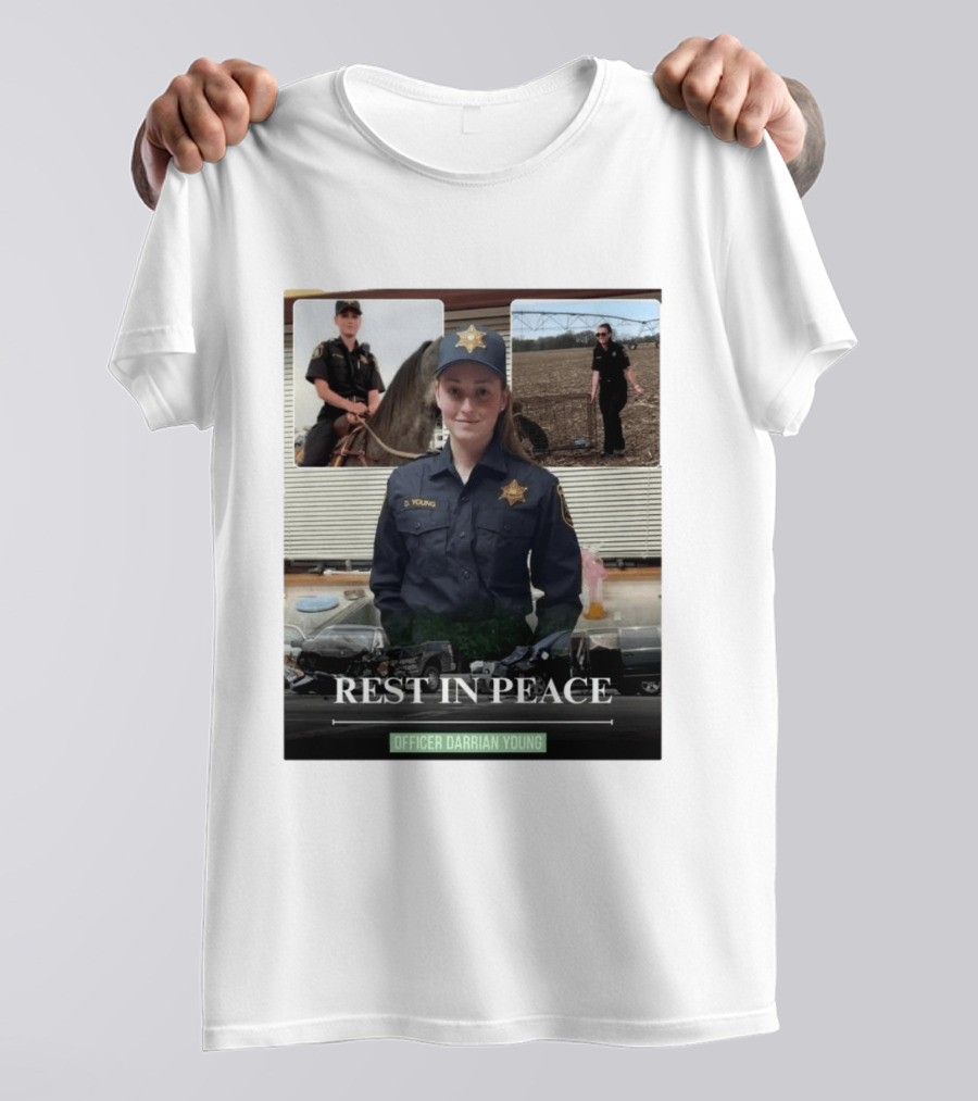 Rest In Peace Officer D. Young Memorial T-Shirt