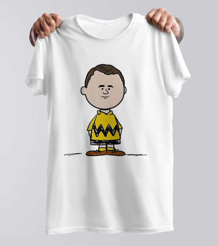 Charlie Brown Peanuts Football Wayne Rooney Mashup T-Shirt
