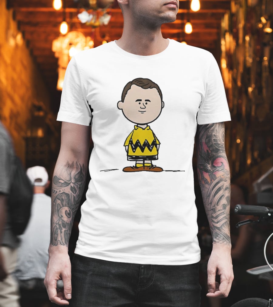 Charlie Brown Peanuts Football Wayne Rooney Mashup T-Shirt