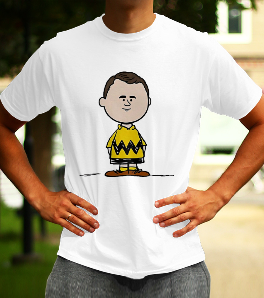 Charlie Brown Peanuts Football Wayne Rooney Mashup T-Shirt