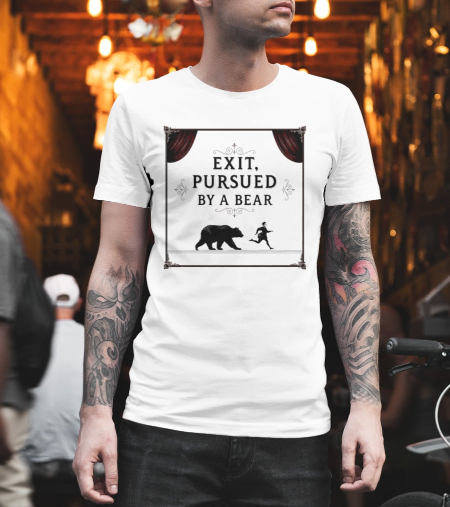 William Shakespeare The Winters Tale Exit Pursued By A Bear T-Shirt