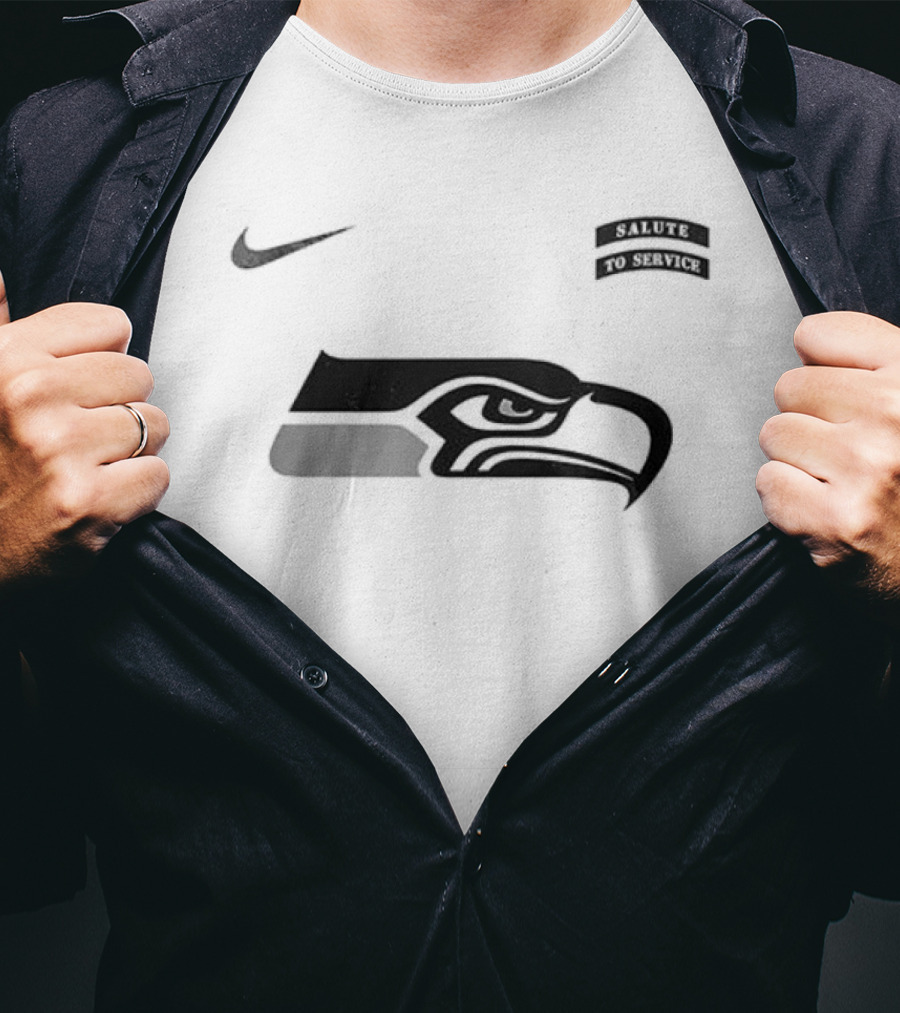 Nike Seattle Seahawks Salute To Service Name And Number T-Shirt