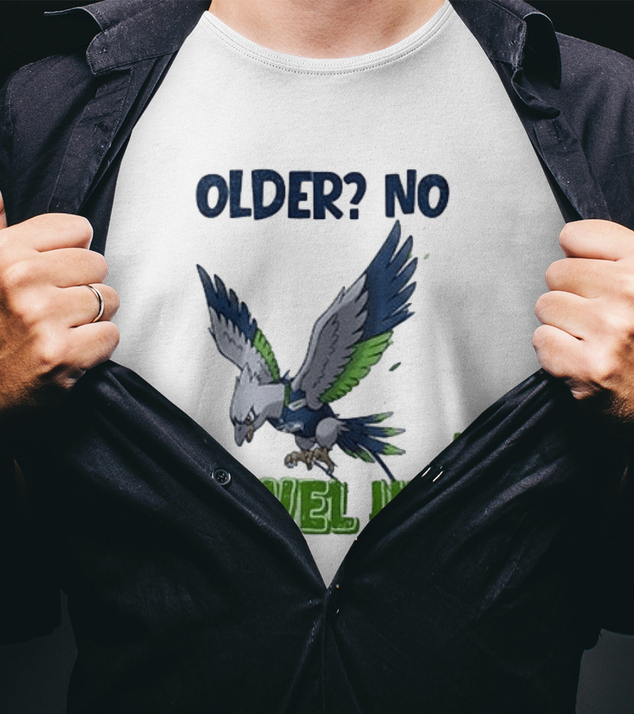 Seattle Seahawks Pokemon 30th Anniversary Older No Level Up T-Shirt