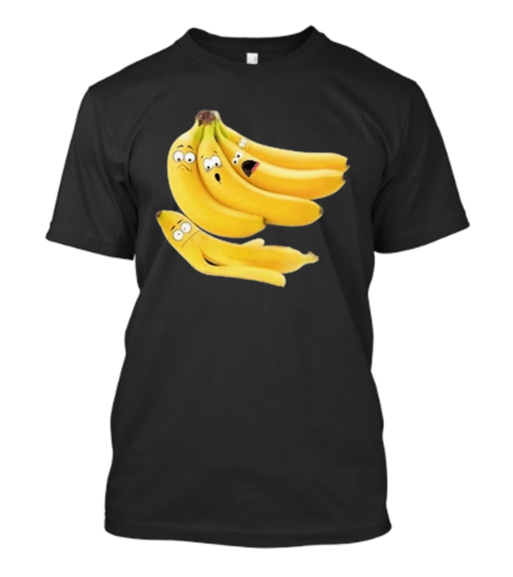 Funny Banana Massacre Organic Bunch Faces T-Shirt