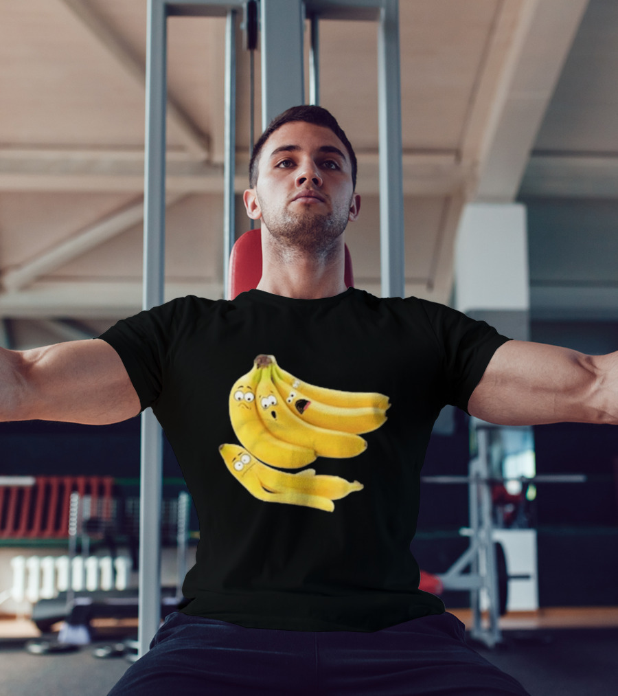 Funny Banana Massacre Organic Bunch Faces T-Shirt