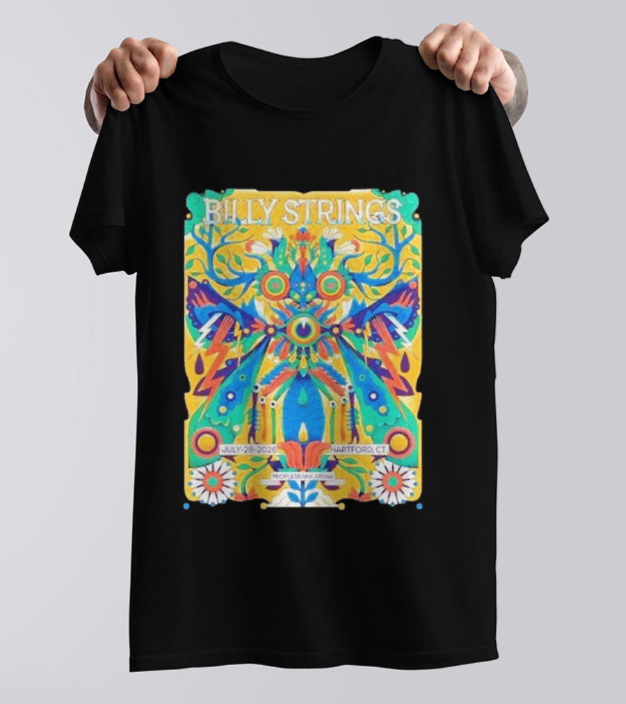 Billy Strings PeoplesBank Arena Hartford CT July 28 2026 T-Shirt