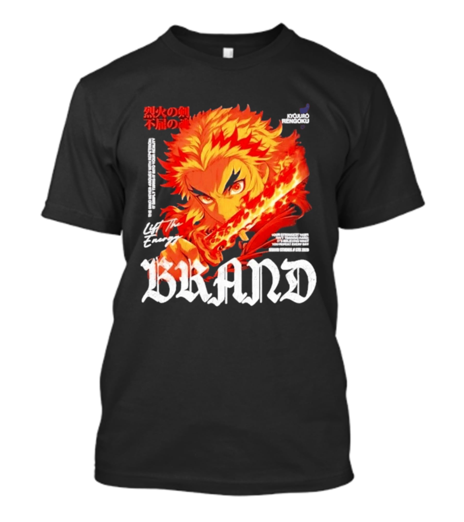 Kyojuro Rengoku Lift The Energy Flame Sword T-Shirt