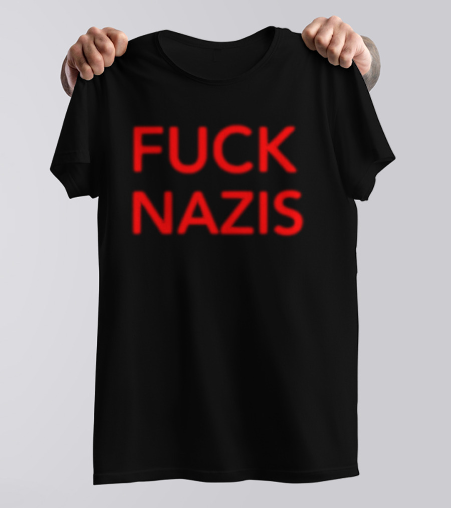 Merchnow Store I Declare War Fuck Nazis Black T-Shirt