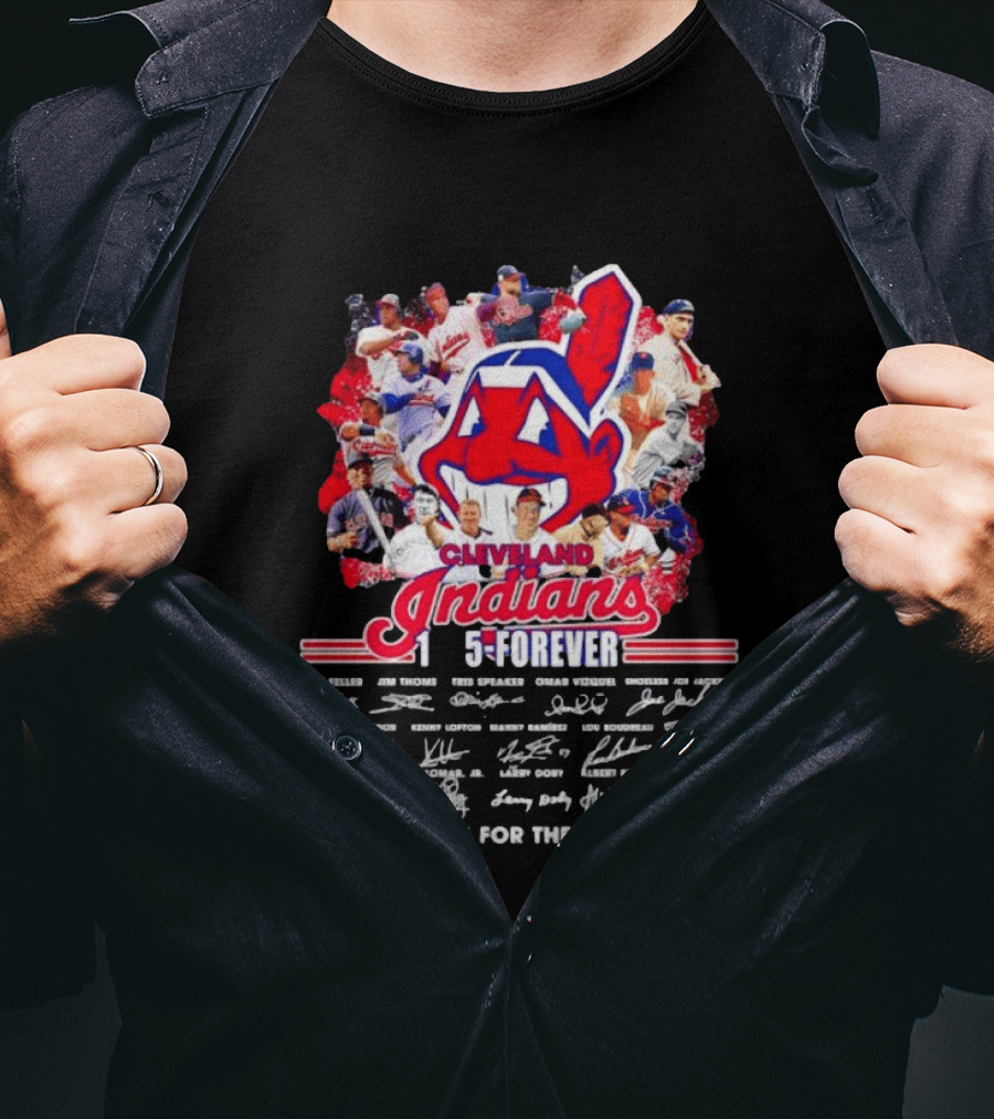 Cleveland Indians 1915 Forever Players Legends Thank You For The Memories T-Shirt