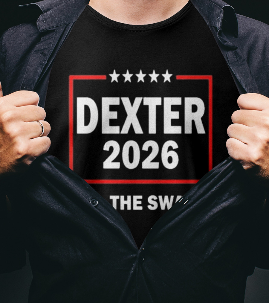 Dexter 2026 Fill The Swamp Five Stars Red Border T-Shirt