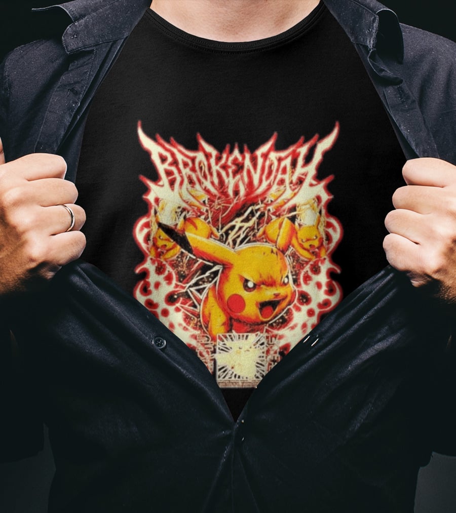 Brokendah High Voltage Pikachu Pokémon Electric Burst T-Shirt