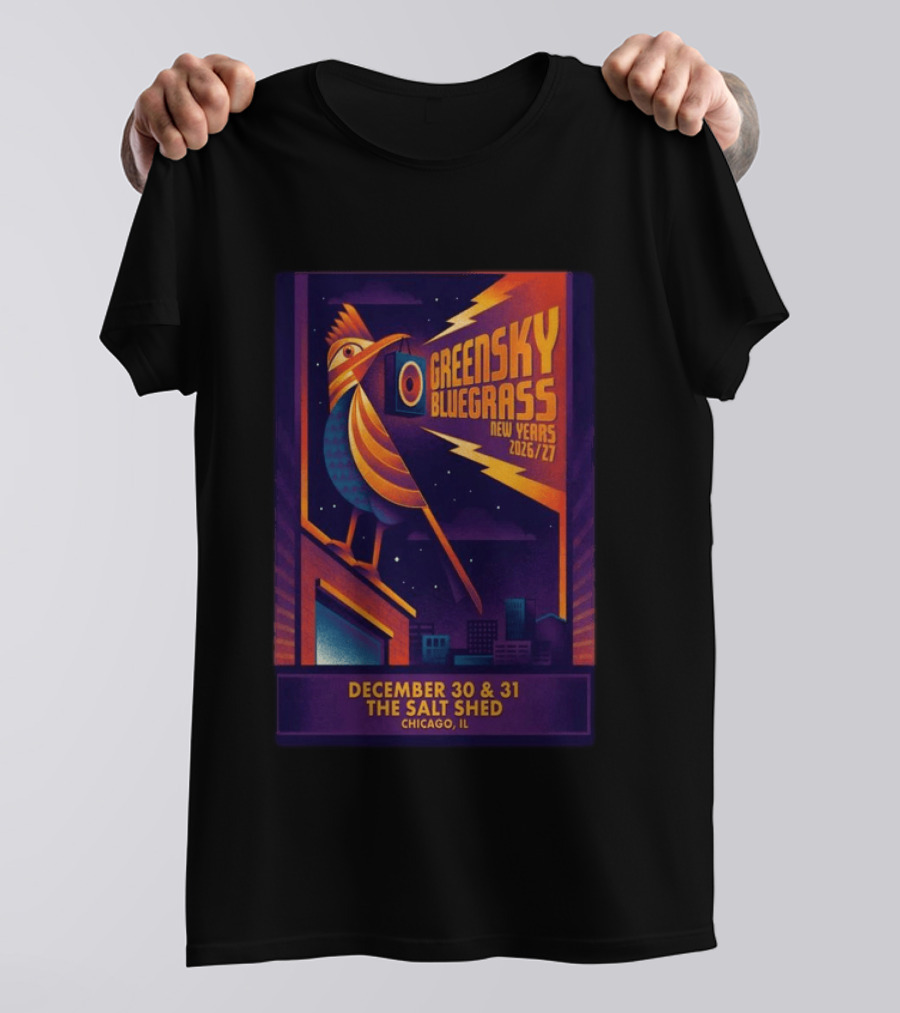 GreenSky Bluegrass New Years 2026/27 December 30 & 31 The Salt Shed Chicago IL T-Shirt