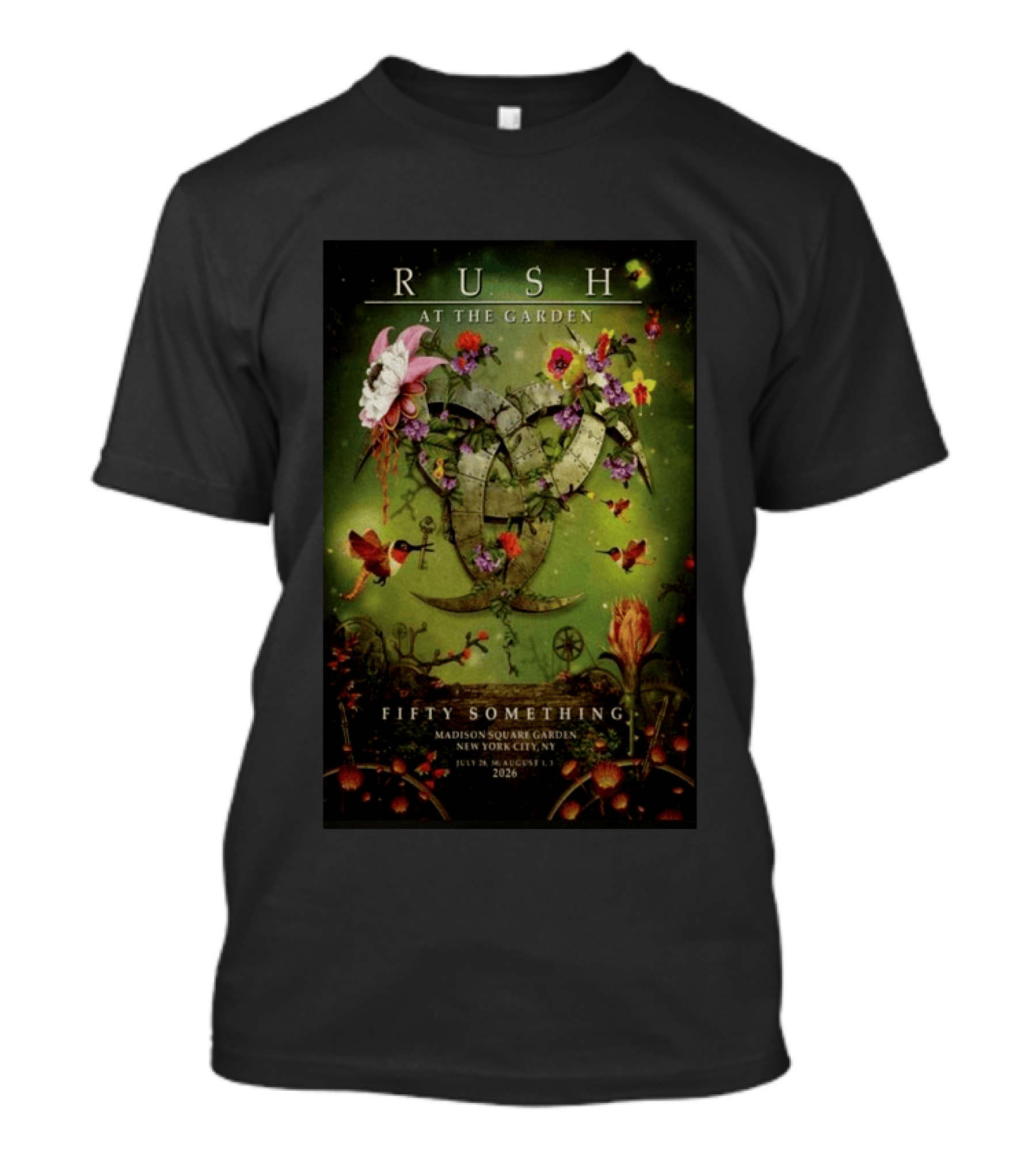 RUSH At The Garden Fifty Something Madison Square Garden New York City July 28 August 1 2026 T-Shirt