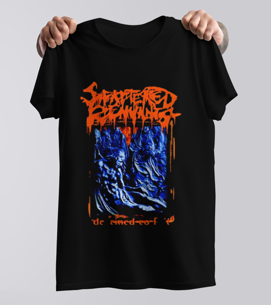 Scattered Remnants Destined To Fail Death Metal Album Cover T-Shirt