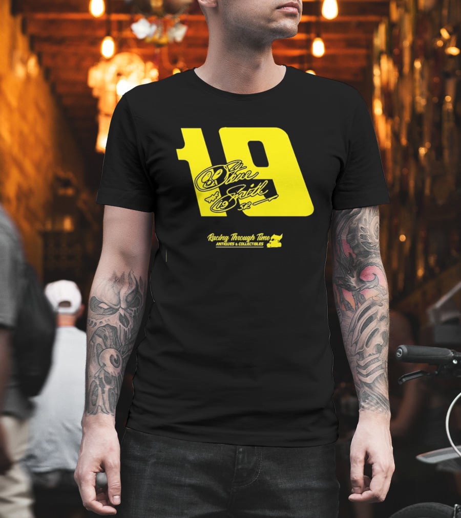Steve Smith Sr 19 Racing Through Time Antiques Collectibles T-Shirt