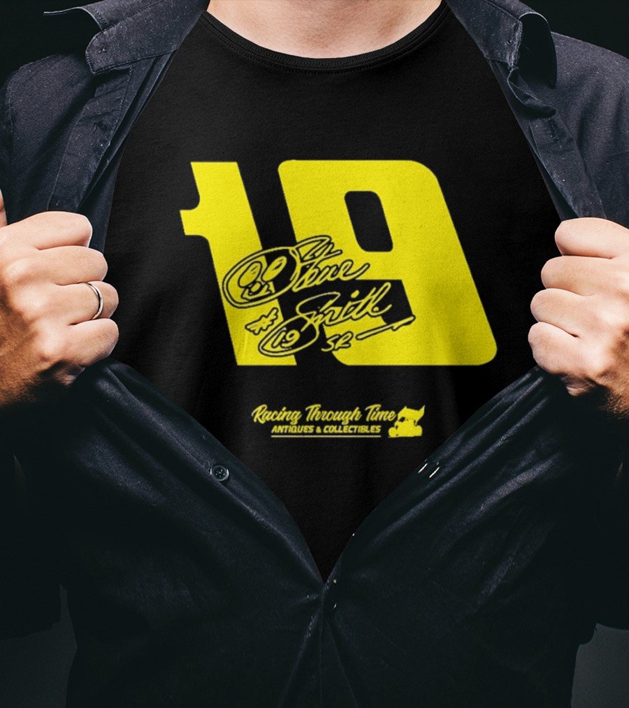 Steve Smith Sr 19 Racing Through Time Antiques Collectibles T-Shirt
