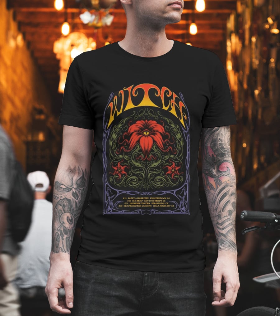 Witch California 2026 Tour Pioneertown San Luis Obispo Sebastopol Half Moon Bay T-Shirt