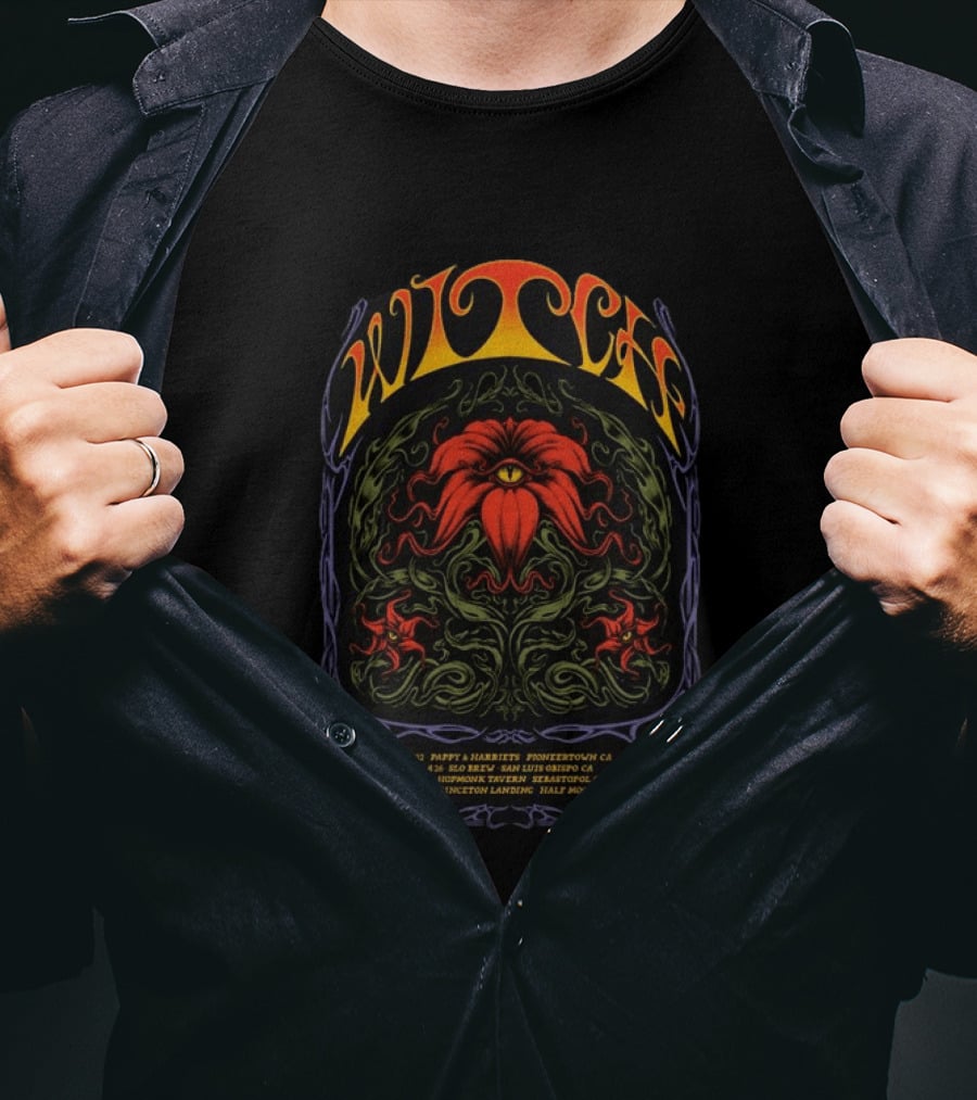 Witch California 2026 Tour Pioneertown San Luis Obispo Sebastopol Half Moon Bay T-Shirt